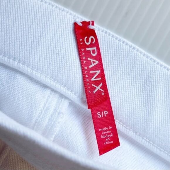 Spanx jean-ish ankle leggings medium denim looking pure white Size Small - Picture 11 of 13